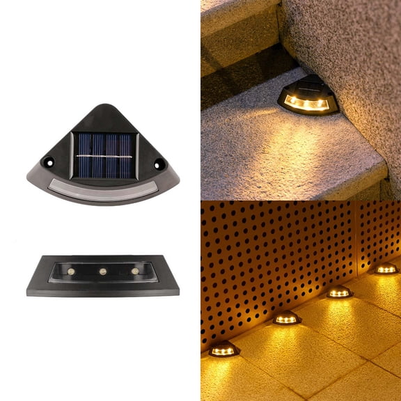 WZXPWT Solar Step Light, Outdoor Garden Lamp, Stairway Illumination Decor, Courtyard Pathway Guide Light
