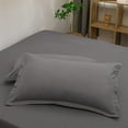 thumbnail image 1 of WZXPWT Solid Color Queen Pillowcase, 20"x30" Polyester Sleep Pillow Cover, Breathable and Soft Pillow Sham, 1 of 6