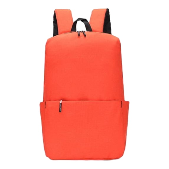 WZXPWT Solid Color Small Backpack, Unisex Casual Shoulder Bag, Outdoor Travel Backpack, Large Capacity Daypacks, Versatile Nylon Backpack for Men and Women