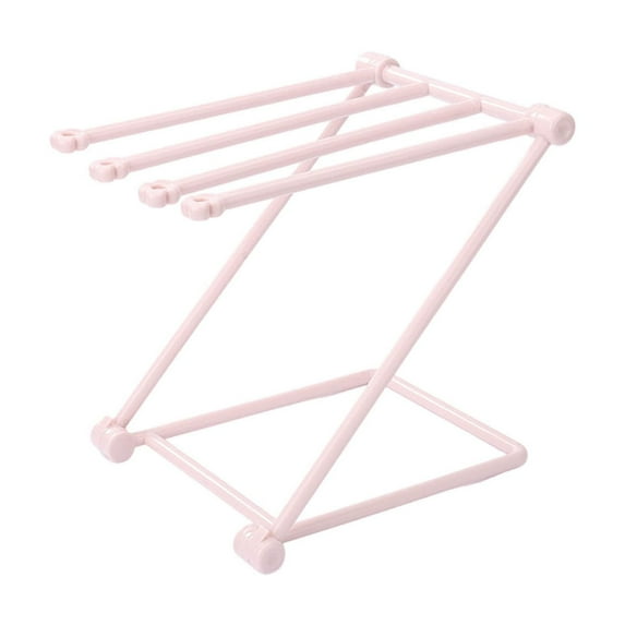 WZXPWT Storage Rack, Folding Fabric Kitchen Organizer, Space-Saving Towel and Plate Drying Shelf