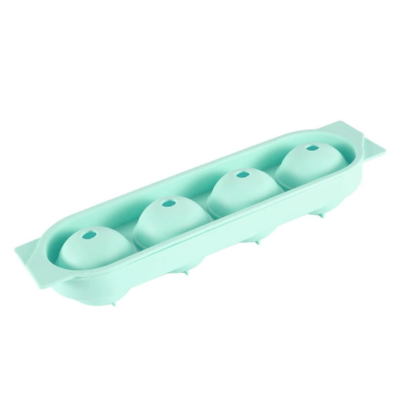 WZXPWT Summer Four-Cell Spherical Ice Maker, Household DIY Ice Ball Mold, Food-Grade Cool Ice Box