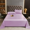 thumbnail image 1 of WZXPWT Summer Ice Silk Sheets, 67"x90" Cooling Bed Sheets, Thin Bed Sheet, Wrinkle-Free Mats, Easy Care Machine Washable Bedding, 1 of 7