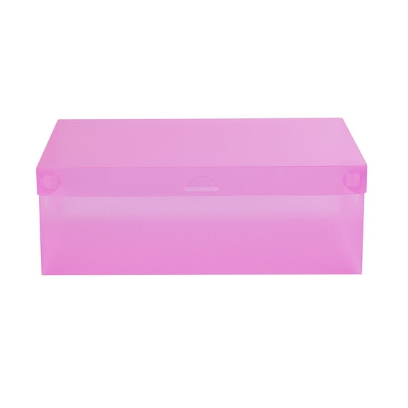 WZXPWT Thickened Flip-Style Transparent Shoe Box, Foldable Storage Container for Men’s and Women’s Shoes, Multipurpose Plastic Organizer with Breathable Design