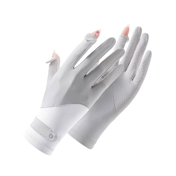 WZXPWT UV Protection Driving Gloves for Women, Breathable Cycling Gloves with Touchscreen Function, Non-Slip Sun Protection Gloves for Outdoor Activities
