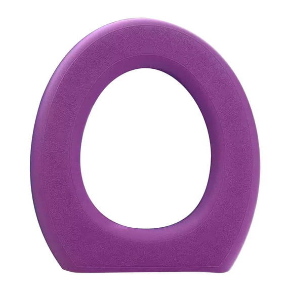 WZXPWT Adhesive EVA Foam Toilet Seat Cover, Waterproof Bathroom Cushion - High-Density Non-Deformable Toilet Ring with Hygienic Design for Year-Round Comfort(Purple)