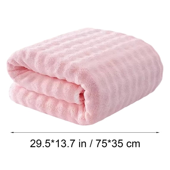 WZXPWT Velvet Bath Towel, 14"x30" Soft Fleece Towel, Highly Absorbent and Quick-Drying, Ideal for Shower, Pool, or Beach Use, Perfect Addition to Your Linen Collection(Pink)