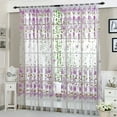thumbnail image 1 of WZXPWT Washable Voile Peony Sheer Curtain, 40"x80" Modern Home Decor Elegant Window Drapes - Lightweight Voile Curtain Panel with Floral Design for Living Room/Bedroom(Purple), 1 of 9