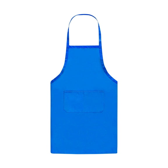 WZXPWT Waterproof Polyester Work Apron, Chef & Restaurant Kitchen Apron with Neck Strap - Durable 23"x29" Waist Apron, Fade-Resistant & Machine-Washable(Blue)