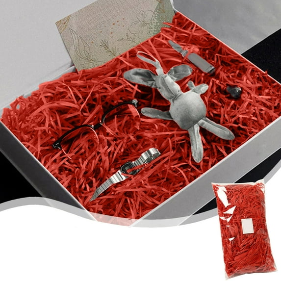 WZXPWT Wedding Candy Gift Box, Birthday Gift Packaging Shredded Paper, Multi-Color Paper Raffia for Gift Decoration