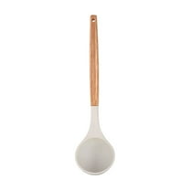 WZXPWT White Wooden Handle Silicone Spatula Set, Non-Stick Pan Utensil Kit, Heat-Resistant Cooking Spoons, Comprehensive Food Stirring Tools