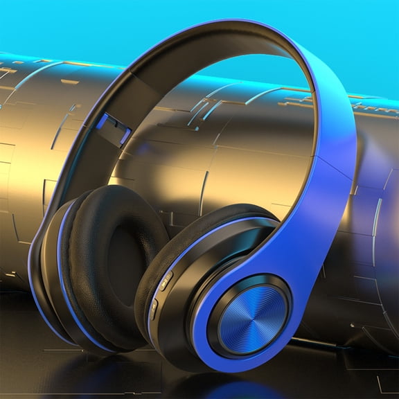 WZXPWT Wireless Bluetooth Headset with Long Battery Life, Foldable Design, and Wide Compatibility for Sports and Gaming
