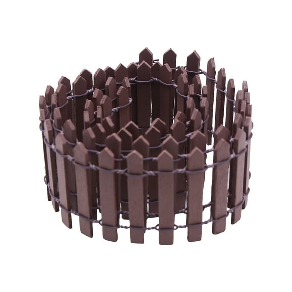 WZXPWT Wooden Fence Ornament, 2"x60" Garden Decorative Fencing, Outdoor Planter Fence, DIY Landscape Barrier