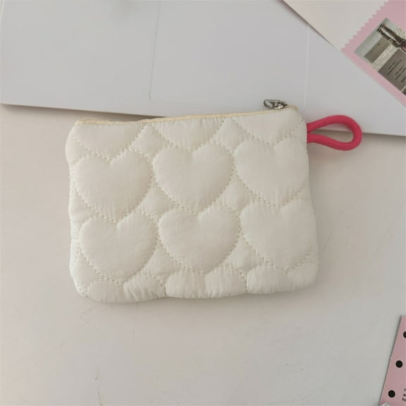 WZXPWT Woolen Knitted Bag, Striped Color-blocked Cosmetic Bag, Pattern Makeup Pouch, Portable Coin Purse