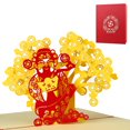 thumbnail image 1 of WaaHome 2025 Chinese New Year Pop Up Card Happy Chinese New Year Card with Envelope God of Wealth 3D Pop Up Card Chinese New Year Gift Cards, 1 of 8