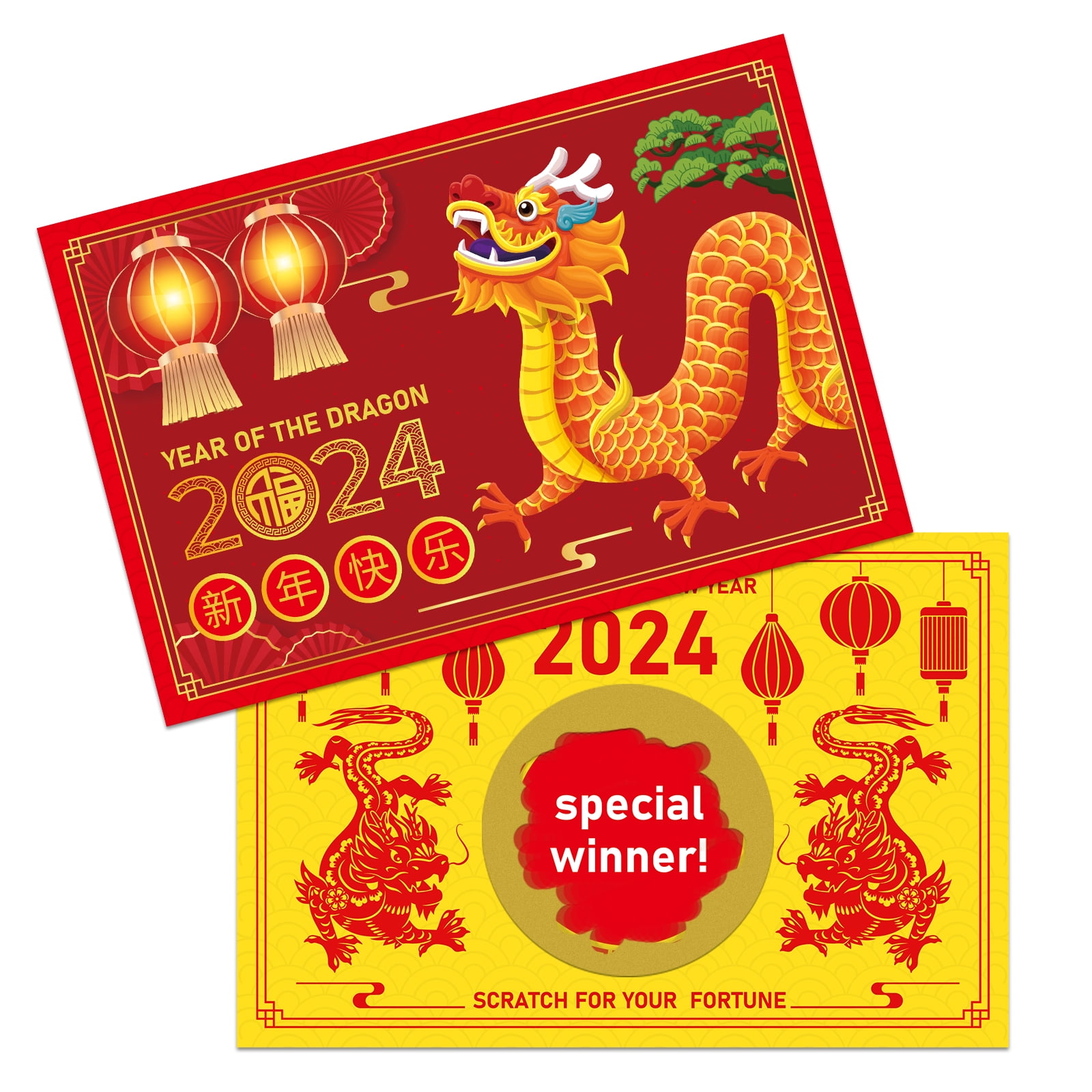 Fun Express 2024 Chinese New Year Dragon Centerpiece – 12-Inch Honeycomb Table Decor