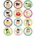 thumbnail image 1 of WaaHome 36Pcs Class of 2024 Graduation Stickers Labels Cute Animals Gift Tag Label 1.5" Graduation Envelope Seals Cartoon Cap Label for Card Envelope Seals Boy Girl Preschool Graduation Party, 1 of 7