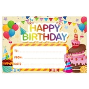 WaaHome 36PCS Happy Birthday Award Certificates Gifts for Kids Students Birthday Cupcakes Award Certificate for Kids Classroom Birthday Kindergarten Elementary Back to School Teacher Supplies