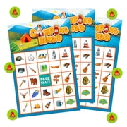 WaaHomeCamping Bingo Card for Adults Camping Party Bingo Game with 26 Players Camp Adventure Party Game Card Outdoor Indoor Activities Hike Field Trip Family Holiday Party Supplies