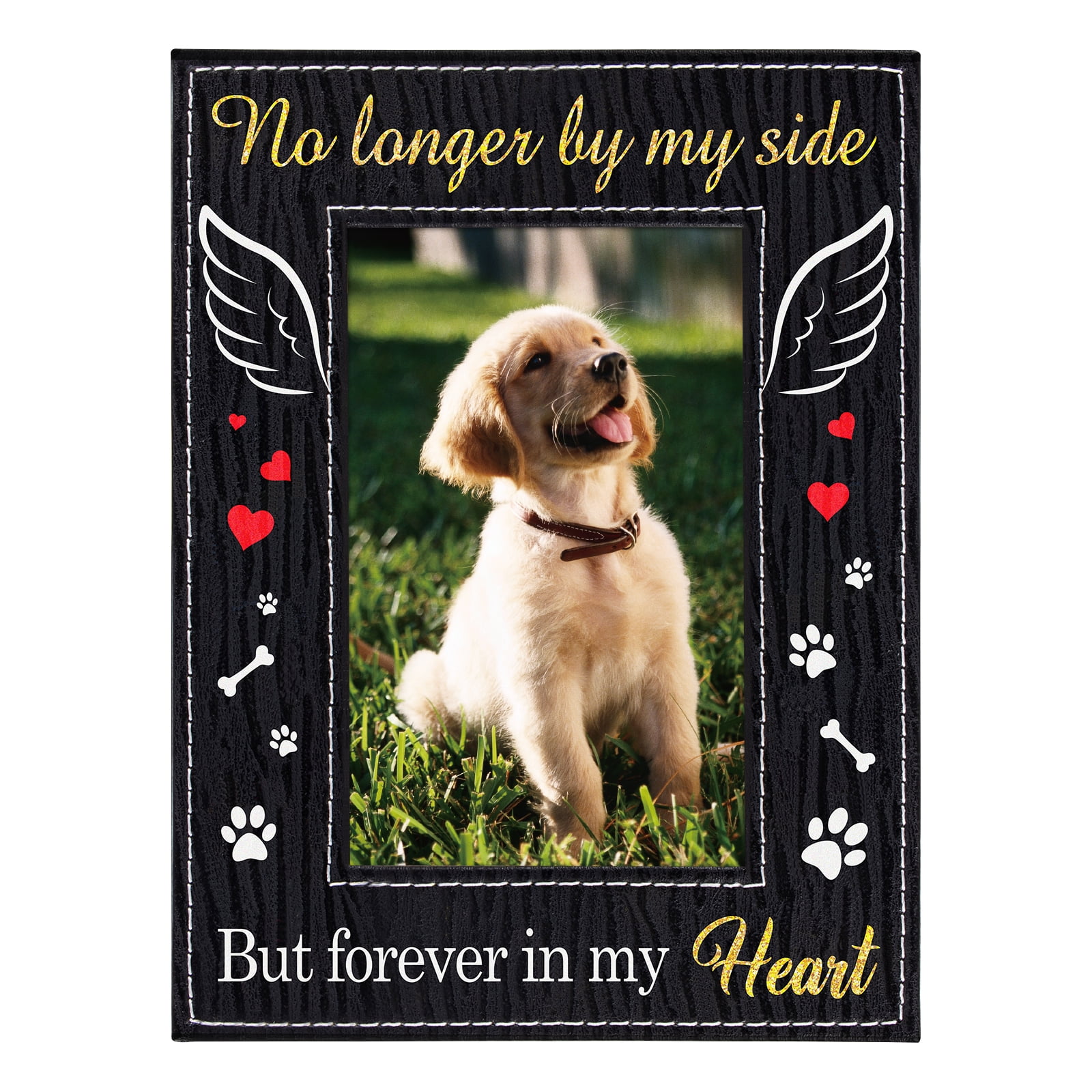 WaaHome Dog Memorial Picture Frame Dog Memorial Gifts for Loss of Dog