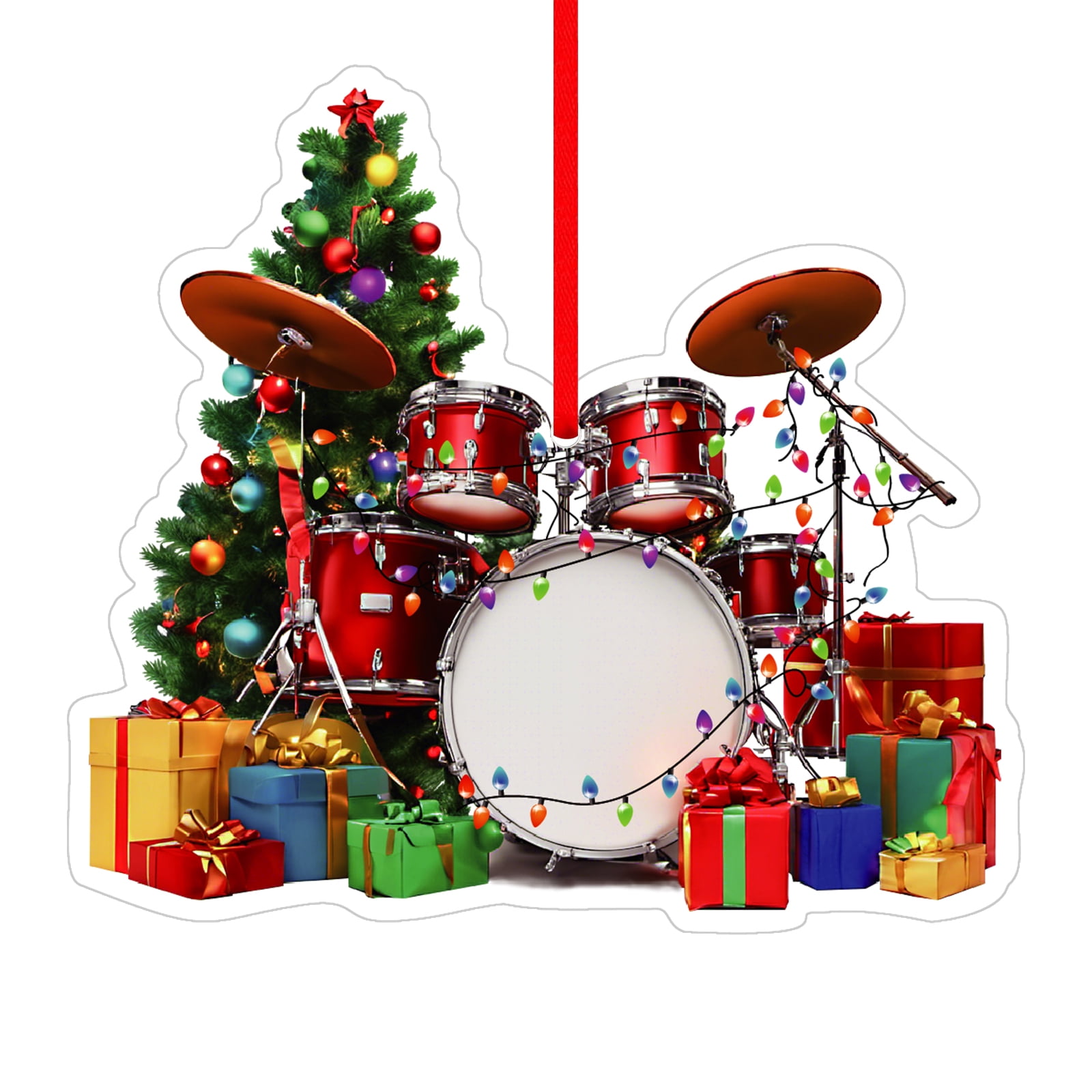 WaaHome Drums Christmas Ornaments Drums Ornaments for Christmas Tree