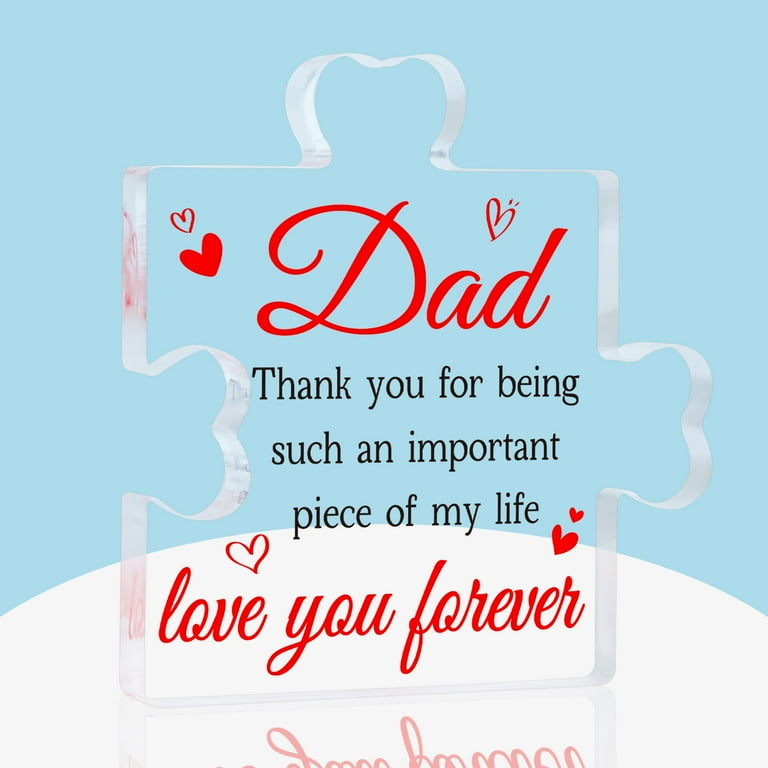 WaaHome Fathers Day Dad Gifts from Daughter Son Keepsake and