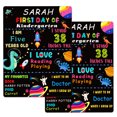 thumbnail image 1 of WaaHome First and Last Day of School Double Sided Chalkboard, 1 of 7