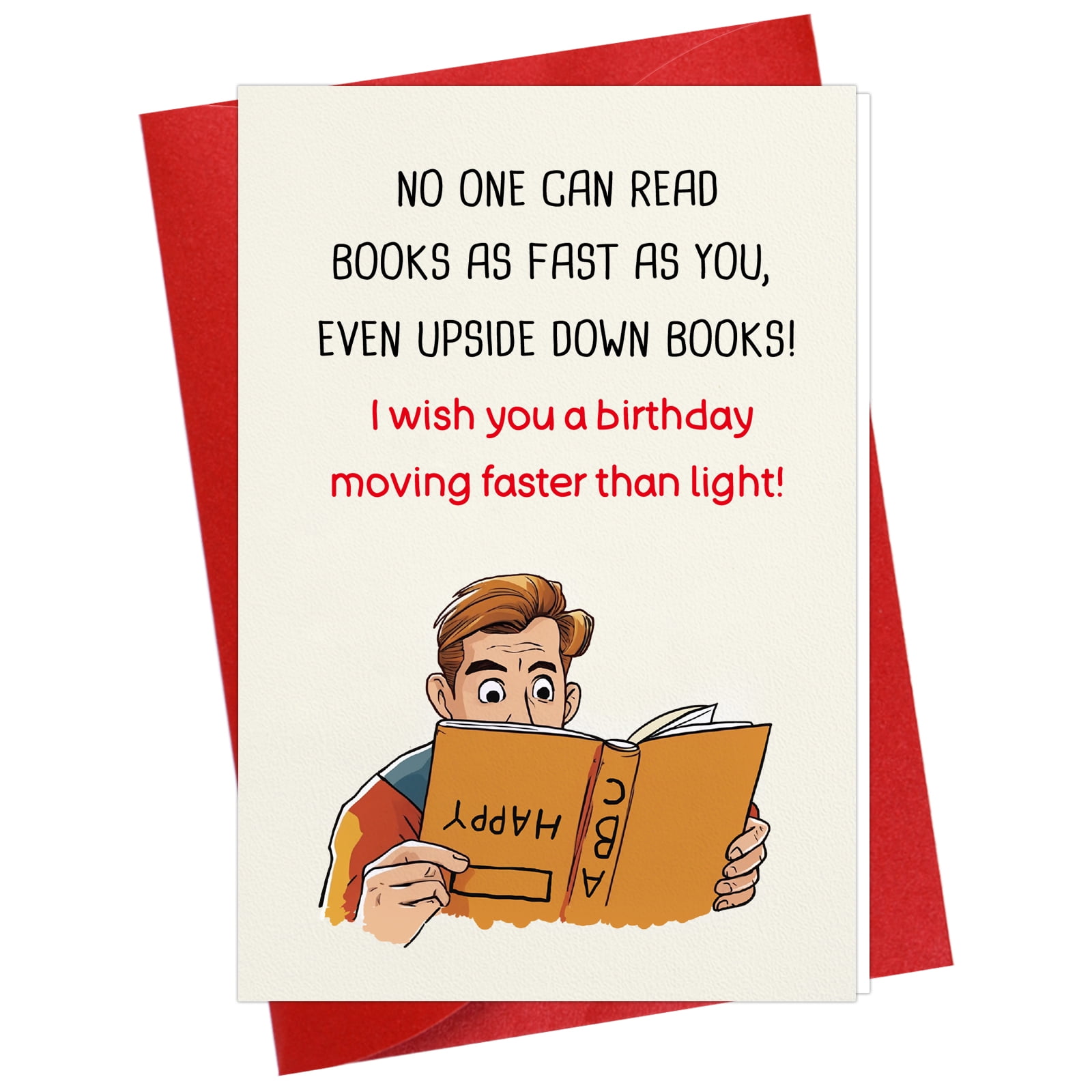 WaaHome Funny Birthday Card for Men Happy Birthday Card for Him Husband