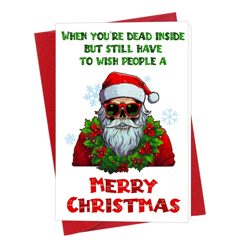 Funny Christmas for Adults & Presents, Holiday Greeting Card Funny Christmas for Adults & Presents, Holiday Greeting Card
