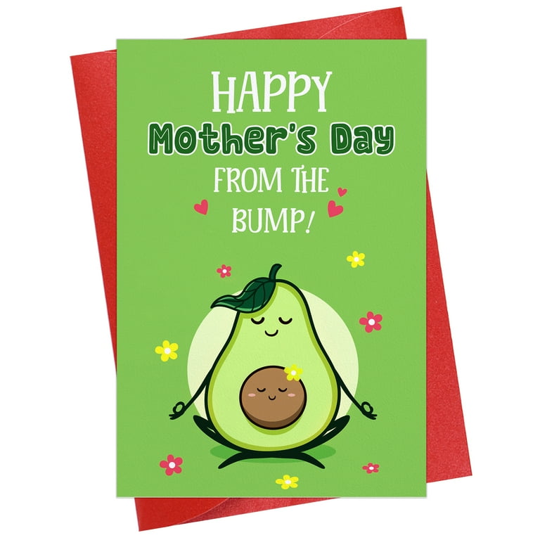 WaaHome Funny First Mothers Day Card for Mom Happy Mothers Day