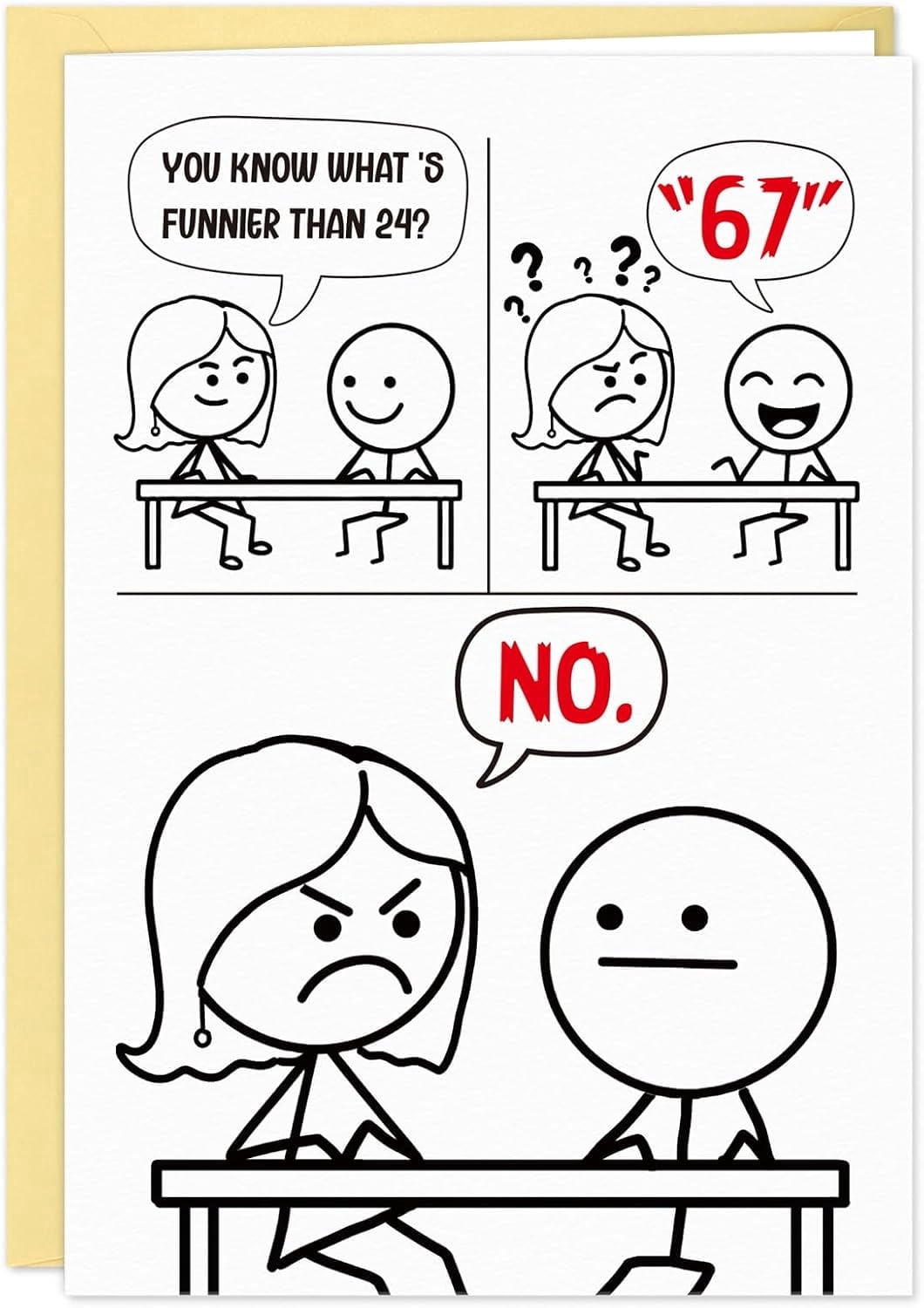 WaaHome Funny Mother's Day Card - Sarcastic Annoying Jokes Comic ...