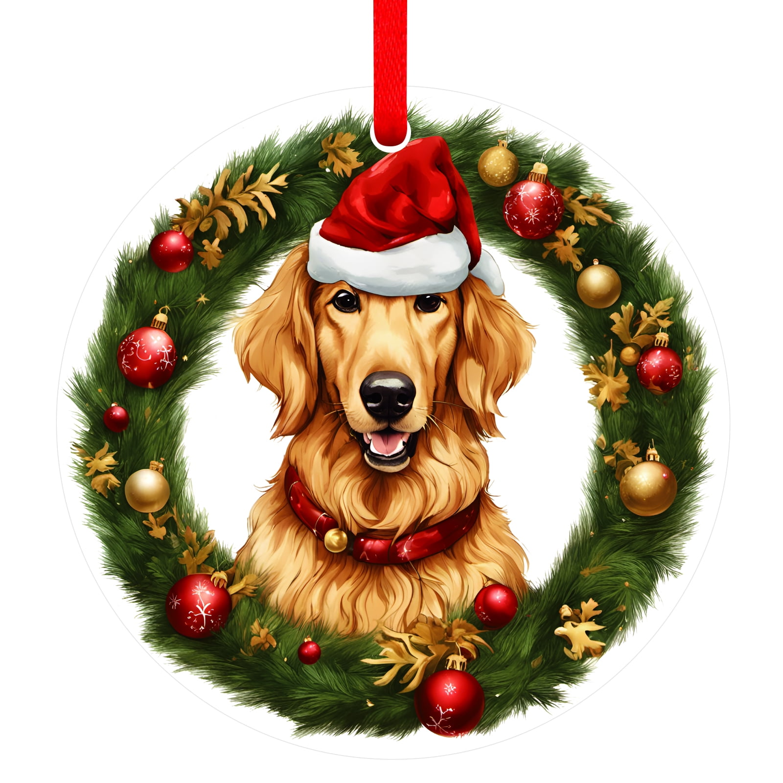 WaaHome Golden Retriever Christmas Ornament Golden Retriever Gifts for