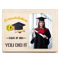 thumbnail image 1 of WaaHome Graduation Picture Frame, You Did It Class Of 2024 Graduation Gifts for Her Him Wood Graduation Photo Frame for High School College Graduation Gifts, 1 of 8