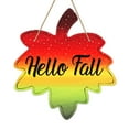 thumbnail image 1 of WaaHome Hello Fall Door Sign 11"x12" Maple Leaf Fall Door Decor Sign Farmhouse Autumn Wreaths for Front Door Hello Fall Hanging Sign Autumn Thanksgiving Decoration, 1 of 8
