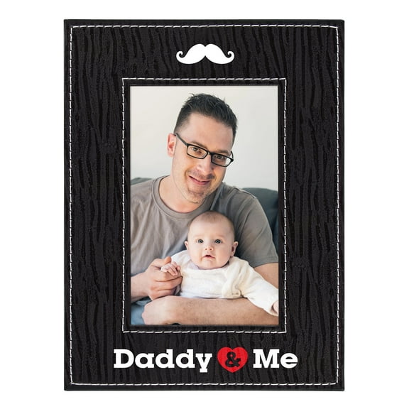 WaaHome New Dad Gifts for Men First Time Dad Gifts Daddy & Me Photo Frame First Father's Day Gifts for New Dad Father's Day Gifts for New Father Best Dad Men