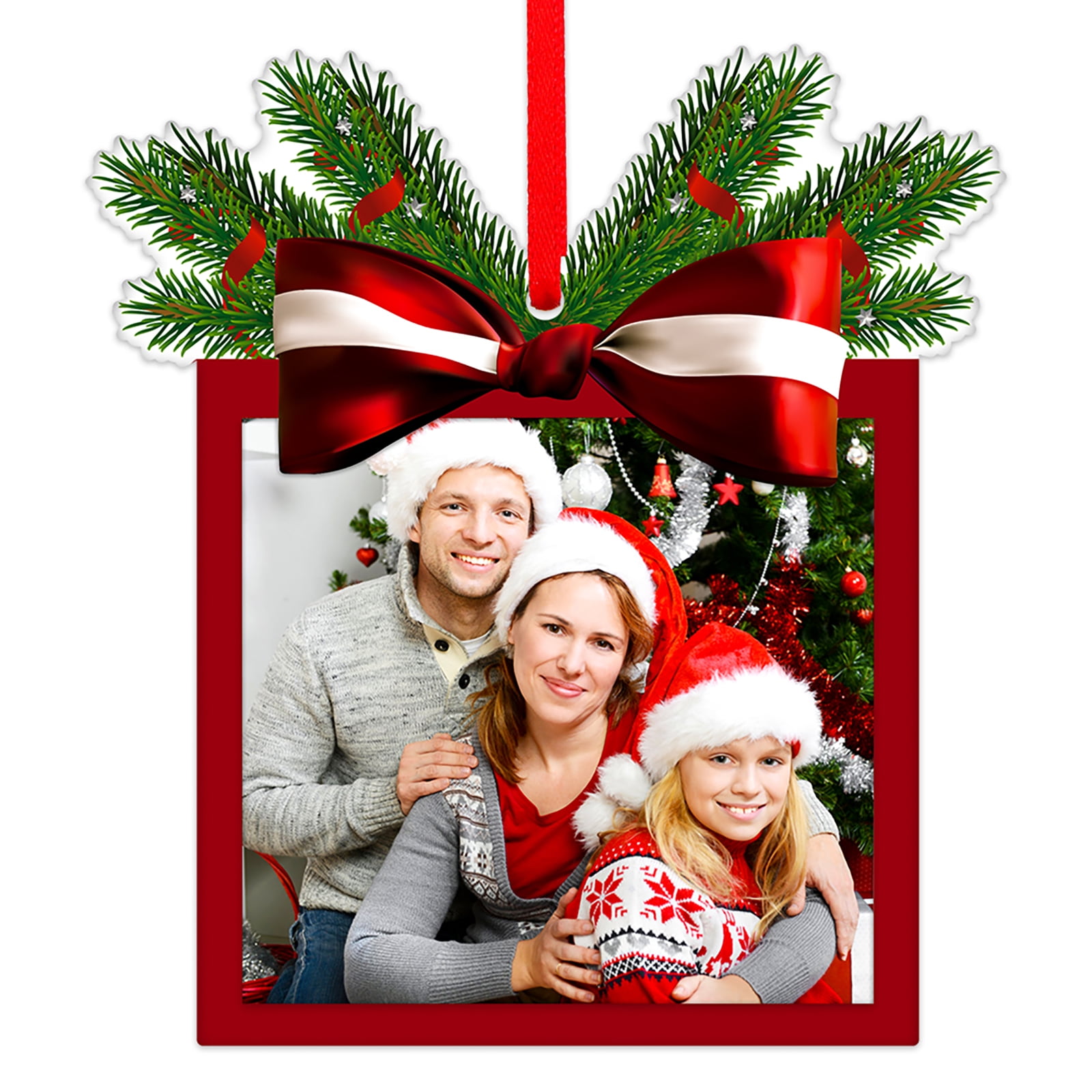 WaaHome Picture Frame Christmas Ornaments 2023,3.2"x 3.5" Christmas