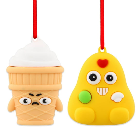 WaaHome Christmas Ornaments Ice Cream and Potato Hanging Christmas Tree Ornaments Funny Food Ornaments for Christmas Tree Decorations Set of 2 Cute Food Ornament Xmas Gifts for Christmas Party