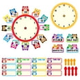 thumbnail image 1 of WaaHome 38PCS Telling Time Teaching Clock for Kids Student Learning Time Clock Practice Cutout Learning to Tell Time Telling Time for Elementary Preschool Classroom Supplies Teacher Back to School, 1 of 7