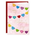 thumbnail image 1 of WaaHome Valentines Day Card for Him Her - Romantic Love Card for Husband Wife Boyfriend Girlfriend - Colorful Flags Gold Foil Happy Valentines Greeting Card with Envelope & Sticker, 1 of 8