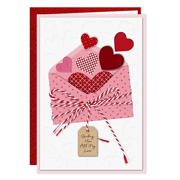WaaHome Day Card for Him Her - Romantic Love Card for Husband Wife Boyfriend Girlfriend - Greeting Card for Anniversary, Birthday, Sweetest Day, Include Envelope & Sticker