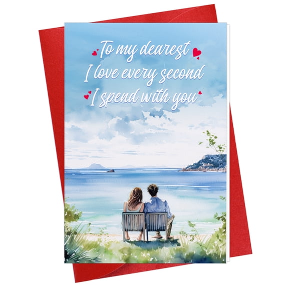 WaaHome Valentines Day Card for Her Him Valentines Day Pop Up Card Romantic Anniversary Card for Husband Wife Boyfriend Girlfriend Sailboat Birthday Gift Card with Envelope