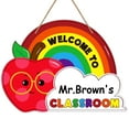thumbnail image 1 of WaaHome Welcome Back To The Classroom On The First Day Of  School The Doorplate Is Used For The Front Door With An 8 "x 12" Hanging Plate And Interior Decoration, 1 of 7