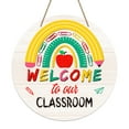thumbnail image 1 of WaaHome Welcome Sign for Classroom Door Decorations 11.5" Welcome to Our Classroom Door Hanger Back to School Decor Hanging Signs for Classroom Door Wreath Bulletin Board Decorations Teacher Supplies, 1 of 7