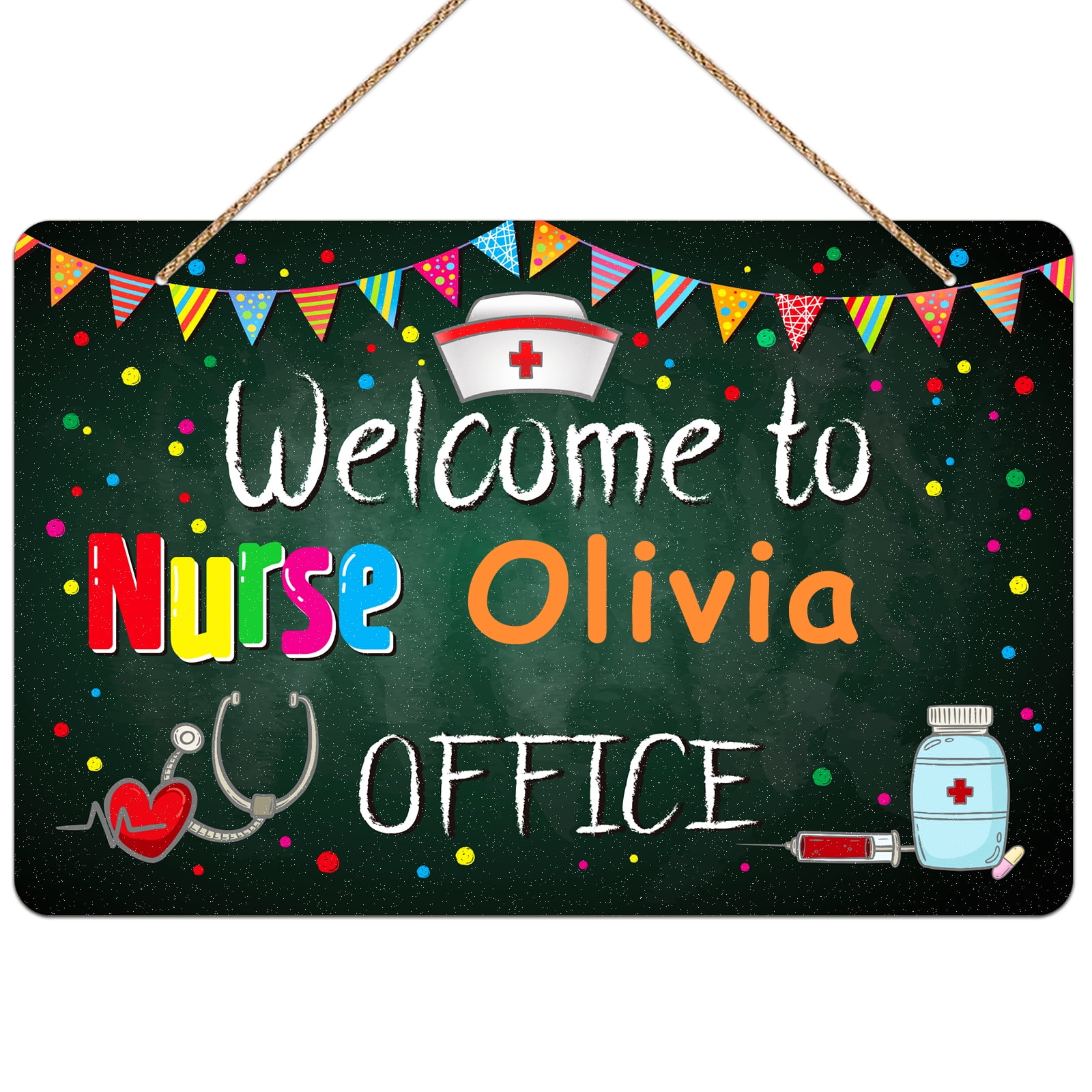 WaaHome Welcome Sign for Nurse Office Door Decorations 8
