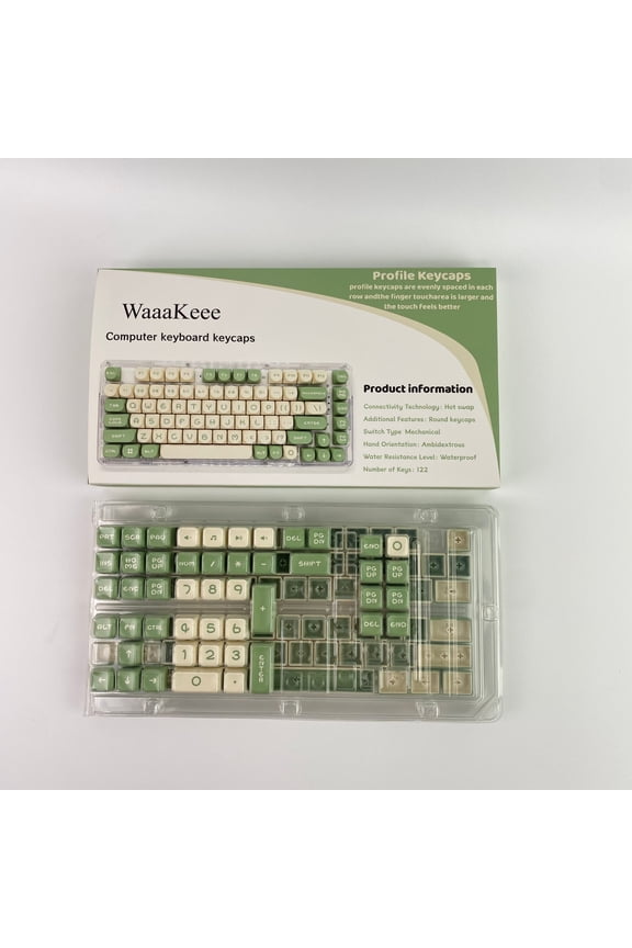 Computer keyboard keycaps,Matcha Green Cute Keycap Set, Profile keycaps for Mechanical Keyboard