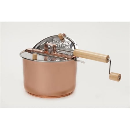 Wabash Valley Farms 23010-D Cooper Plated Stainless Steel Stovetop Popcorn Popper