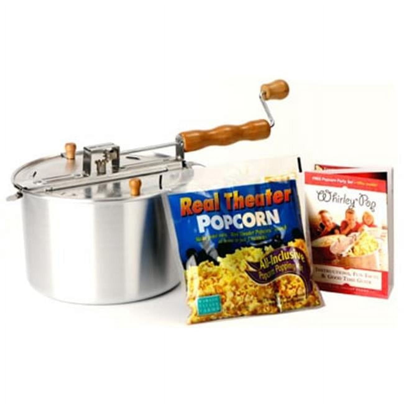 Wabash Valley Farms 25008A 6 QT Original Whirley Pop Stove Top Popcorn