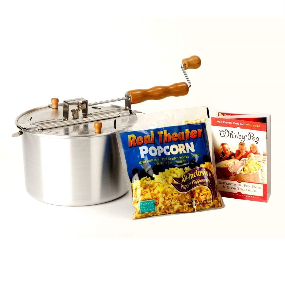  Stovetop Popcorn Maker – 6.5-Quart Popper Pan with
