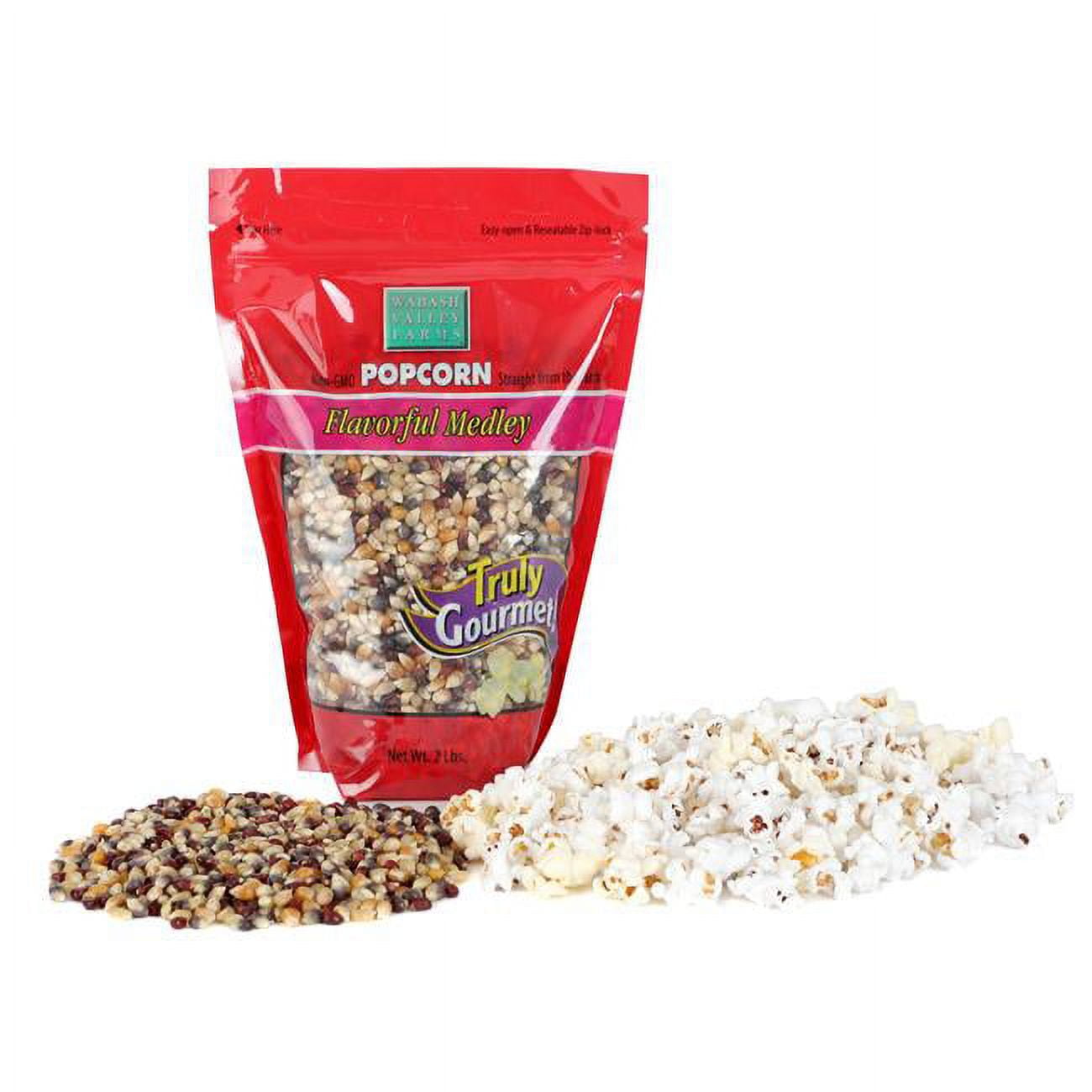 Wabash Valley Farms Gourmet Popping Corn Rainbow 2 Pound