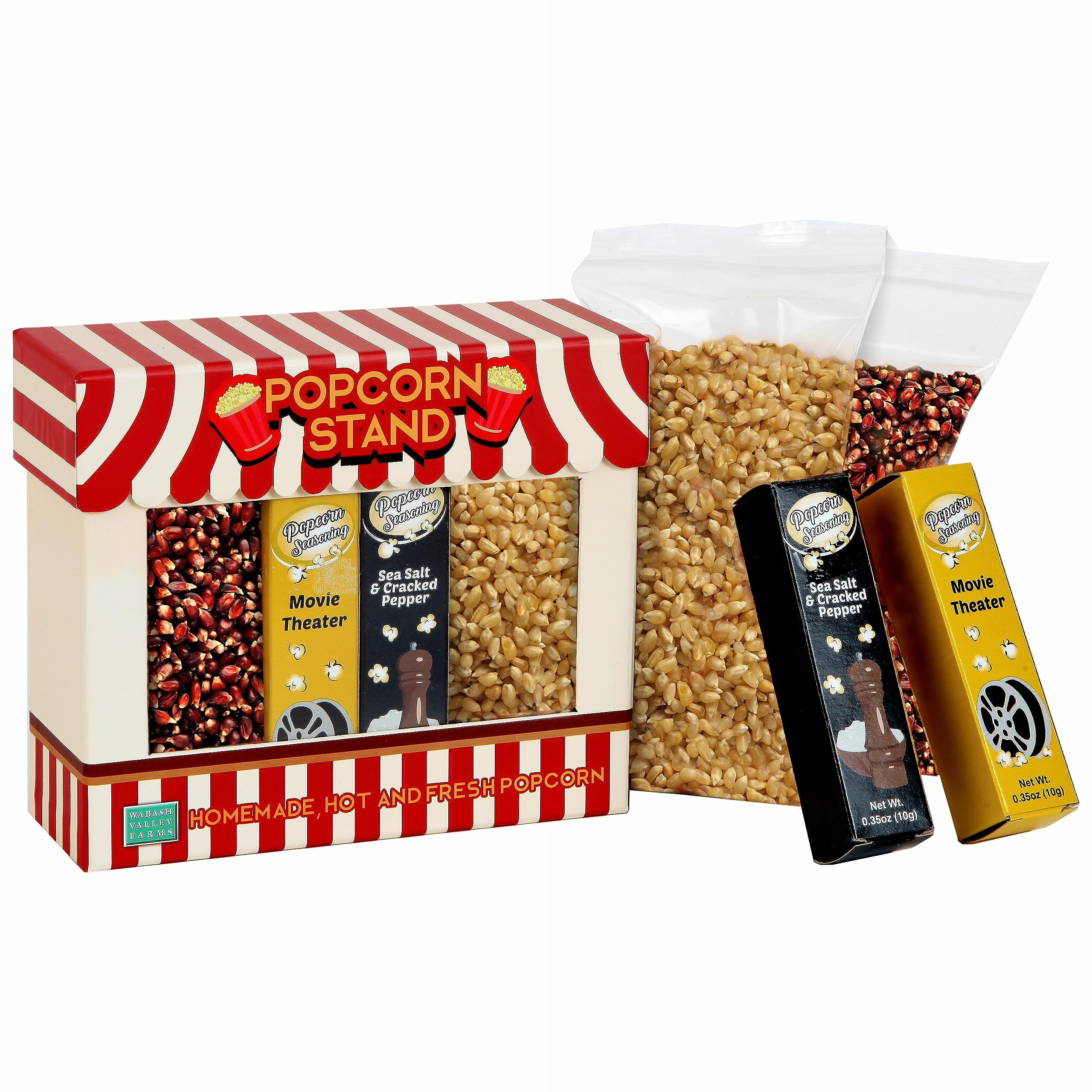 Wabash Valley Farms Movie Night Popcorn Gift Set Movie Night Supplies for Gift Basket C11