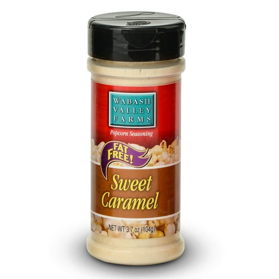 Wabash Valley Farms Sweet Caramel Popcorn Seasoning Fat Free 3.7 Oz